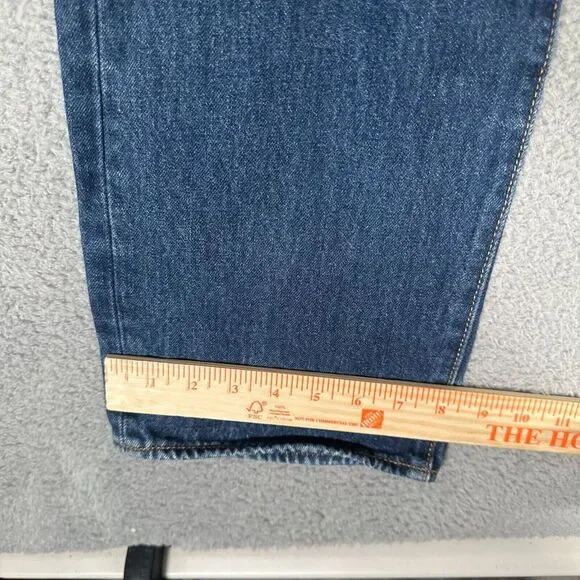 Levis Jeans Mens Size 38x31 501 Original Fit Denim Button‎ Fly Dark Wash Casual - Picture 6 of 11